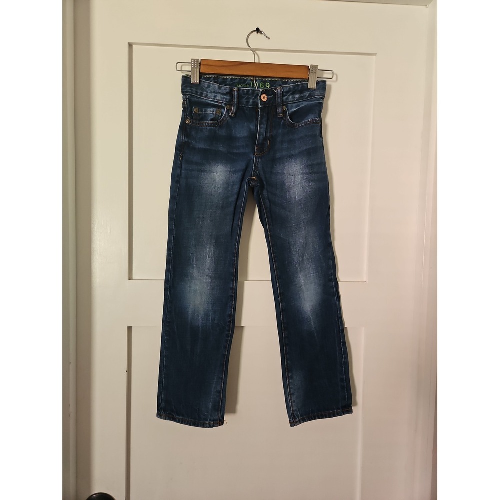 Gap Kids 1969 Straight Leg Jeans - Size 7 Regular - Dark Wash